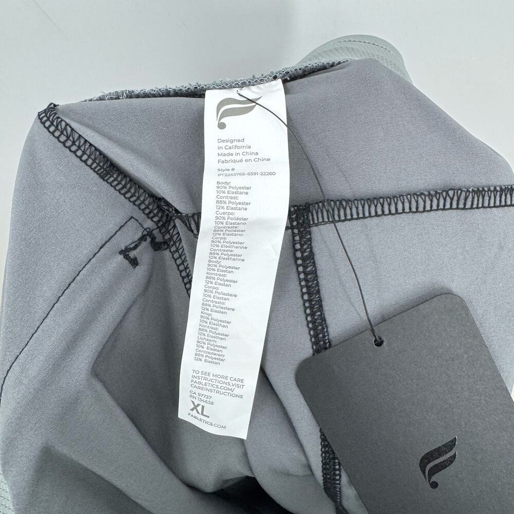 NEW Fabletics The Fundamental Pant Men's XL Black Noise Camo Gray Stretch - Picture 7 of 7